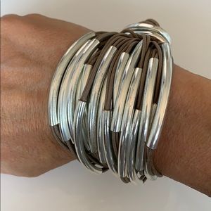 Gillian Julius 20 Silver Tube Bracelet